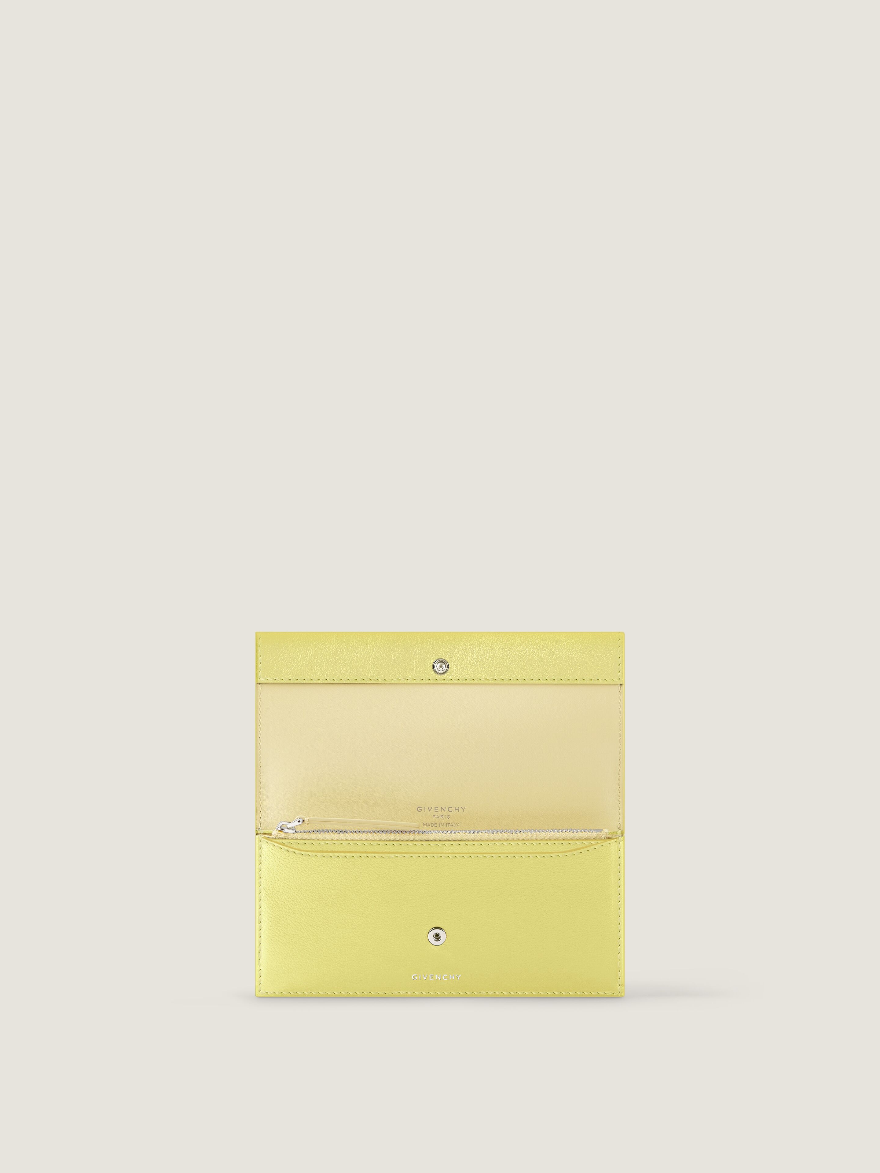 Day long wallet in grained leather
